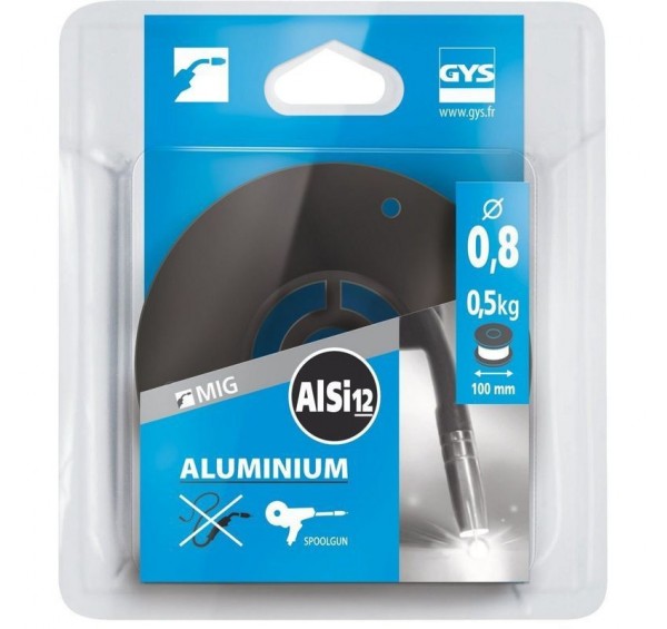 Bobine Fil Aluminium 1.0mm AlMg5 2kg - Consommable Soudage MIG/MAG GYS