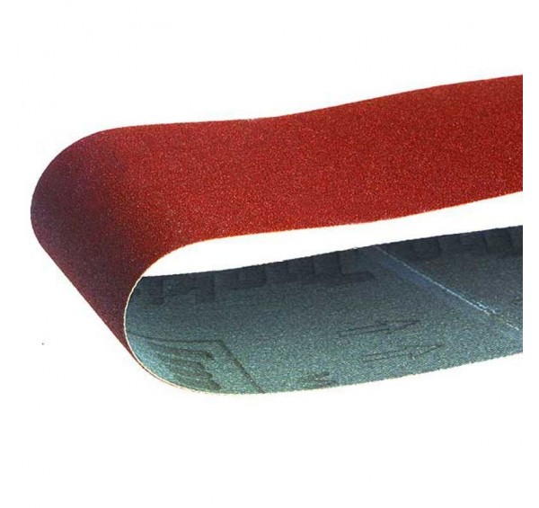 Lot De 5 Bandes Abrasives 100 X 914 Mm Grain 120 - Tissu Coton - Pour Ponceuse à Bande Güde GBTS 400