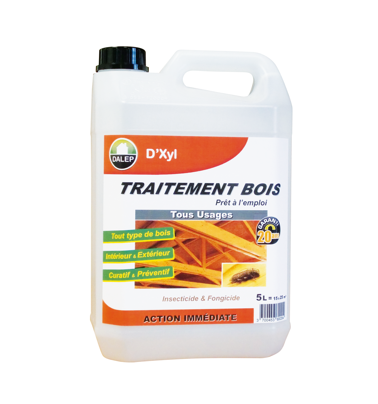 Traitement Insecticide Et Fongicide Mauler 1L – Anti Termites, Capricornes, Vrillettes – Intérieur/extérieur, Incolore, Sans Odeur