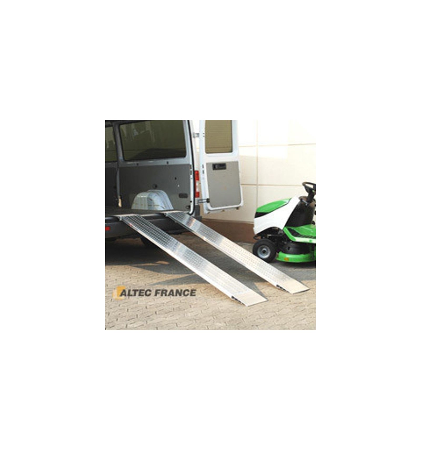 Rampe De Chargement Aluminium VEVOR 152x30,5 Cm - Capacité 2722 Kg, Hauteur Max 40,6 Cm, Neuve