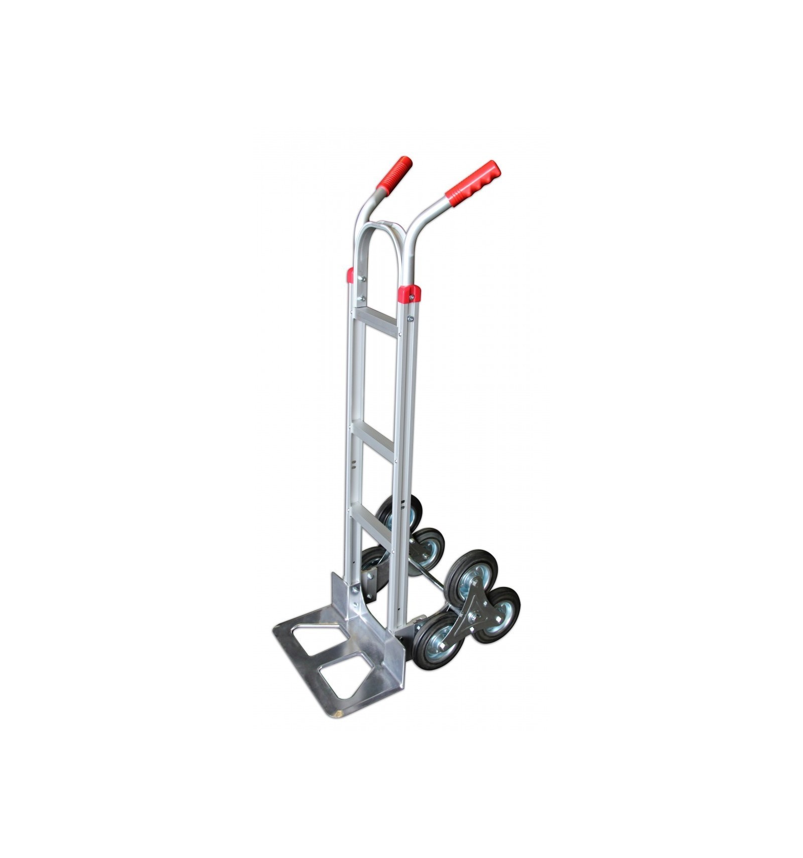 Diable Chariot 3 En 1 Aluminium - Charge 250 Kg, Roues Gonflables, Plateau 45,5x18 Cm - Idéal Pour Déménagement & Manutention - 6
